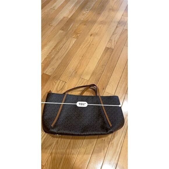 Michael Kors Whitney Small Tote Bag Brown Signature Logo Women's Handbag - Picture 6 of 7